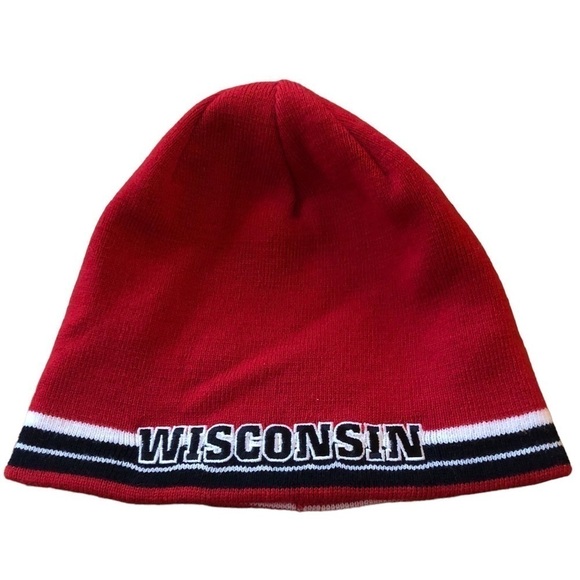 Vintage 70’s Miller Lite Wisconsin Beanie Cap OS Red Black REVERSIBLE Knit VTG - Picture 5 of 5